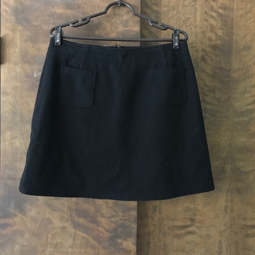 Black Wool Mini